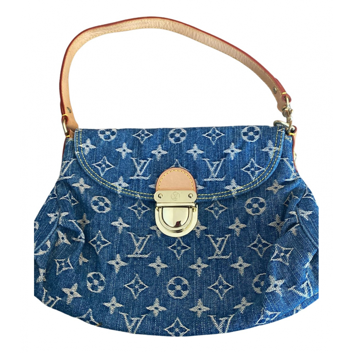 Pleaty handbag Louis Vuitton Blue in 